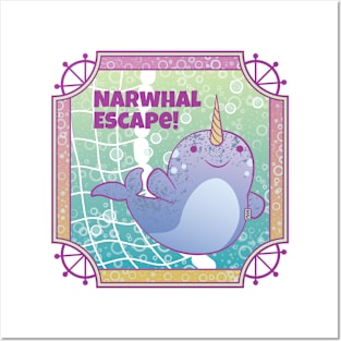 Narwhal Escape Posters and Art